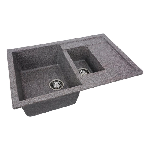 Granite kitchen sink Platinum 7850W TOSKANA opaque Mix - Фото № 4