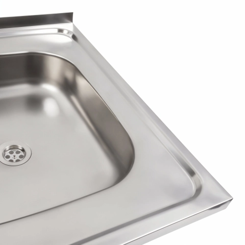 Мойка кухонная из нержавеющей стали Platinum 8060 R (0,4/120 мм) - Фото № 2
