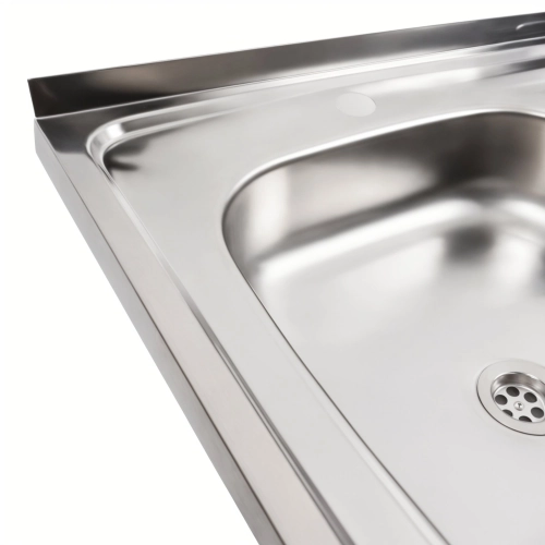 Мойка кухонная из нержавеющей стали Platinum 8060 L (0,4/120 мм) - Фото № 3