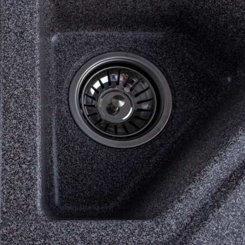 Granite sink for kitchen Platinum 9950 PANDORA opaque Mix - Фото № 5