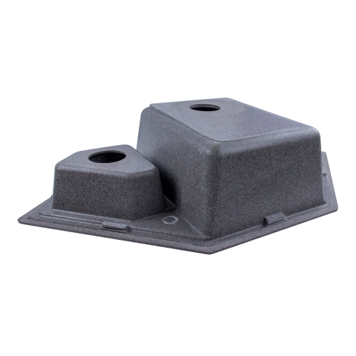 Granite sink for kitchen Platinum 9950 PANDORA opaque Mix - Фото № 6
