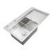 Kitchen sink Platinum Handmade 780x430x220 L (thickness 3.0/1.5 mm basket and dispenser included) - Фото № 1