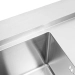 Kitchen sink Platinum Handmade 780x430x220 L (thickness 3.0/1.5 mm basket and dispenser included) - Фото № 3